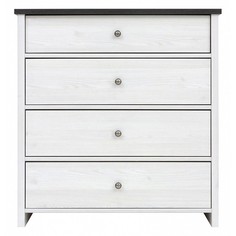 Комод Порто KOM4S Black Red White