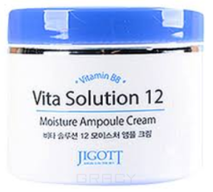 Domix, Увлажняющий ампульный крем для лица Vita Solution 12 Moisture Ampoule Cream, 100 мл Jigott