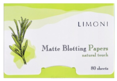 Domix, Матирующие очищающие салфетки для лица Matte Blotting Papers 80 sheets, 80 шт Limoni