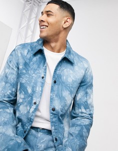 Синяя куртка с принтом тай-дай PS Paul Smith-Голубой