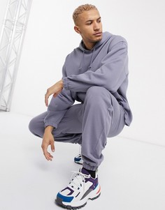 Фиолетовый спортивный костюм в стиле oversized с худи и джоггерами ASOS DESIGN-Синий