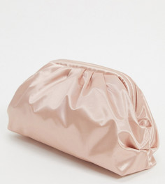 Светло-розовый эксклюзивный клатч в стиле oversized от Glamorous