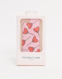 Чехол для iPhone с принтом сердце Coconut Lane-Мульти