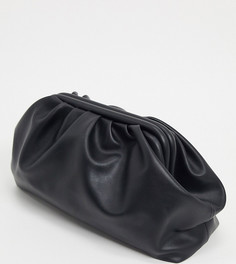 Черный эксклюзивный клатч в стиле oversized от Glamorous