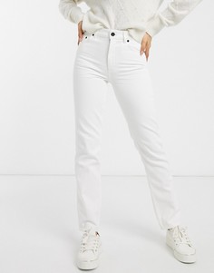 Белые прямые джинсы с завышенной талией French Connection-Белый