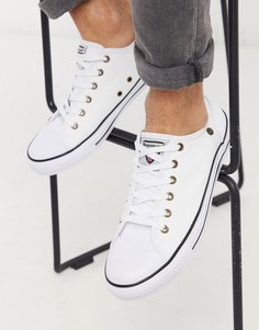 Белые кеды на шнуровке Dunlop-Белый