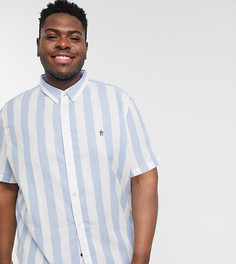 Рубашка в полоску с короткими рукавами French Connection Plus-Синий