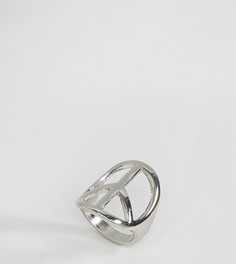 Кольцо с символом мира DesignB London-Серебряный