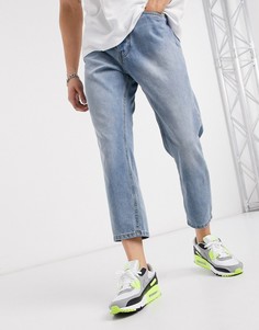 Синие прямые джинсы Nicce-Синий