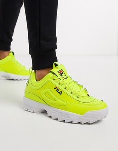 Неоново-желтые кроссовки Fila Disruptor II-Желтый
