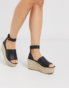 Черные эспадрильи на платформе Free People-Черный цвет