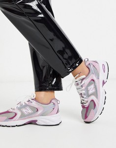 Розовые кроссовки New Balance 530-Розовый цвет