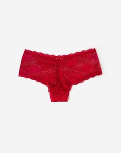 Красные кружевные трусы-бразилиана Gloria Jeans