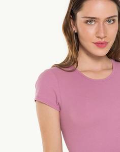 Розовая однотонная футболка Gloria Jeans