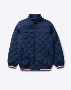 Синяя стёганая куртка для мальчика Gloria Jeans