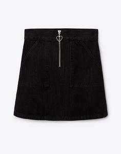 Чёрная джинсовая юбка для девочки Gloria Jeans