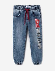 Джинсы-джоггеры с принтом для мальчика Gloria Jeans