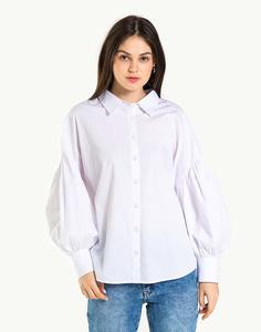 Белая рубашка с «фонариками» Gloria Jeans
