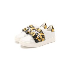 Кожаные кеды Versace