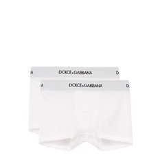 Комплект из двух боксеров с логотипом бренда Dolce & Gabbana