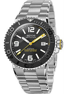 Швейцарские наручные мужские часы Epos 3441.131.20.55.30. Коллекция Sportive Diver