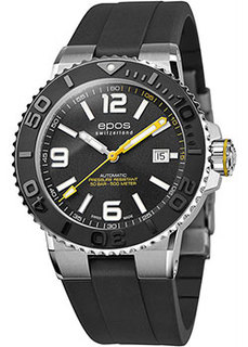 Швейцарские наручные мужские часы Epos 3441.131.20.55.55. Коллекция Sportive Diver