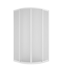 Душевой уголок Метакам 80х80х177 см, стекло полупрозрачное, профиль белый