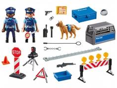 Конструктор PlayMobile Блокпост Полиции (разноцветный)