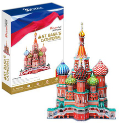 3D пазл Cubic Fun Собор Василия Блаженного (Россия)