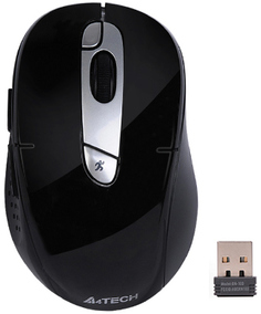 Мышь A4Tech V-Track G11-570FX (черно-серебристый)