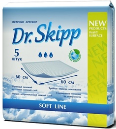 Гигиенические пеленки Dr. Skipp 7024 60x60 (5 шт.)