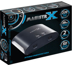 Игровая приставка Magistr X + контроллер + 220 игр (черный)