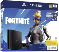 Игровая приставка PlayStation 4 Pro 1Тб в комплекте с игрой Fortnite (черный)