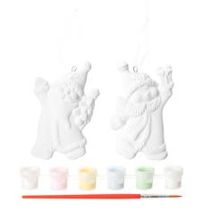 Набор для творчества BONDIBON Ёлочные украшения - Дед Мороз, Снеговик (разноцветный)