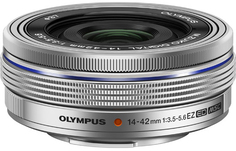Объектив Olympus EZ-M1442EZ M.Zuiko Digital 14-42mm 1:3.5-5.6 (серебристый)