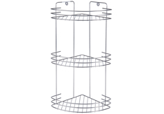 Полка Rosenberg 3-х ярусная угловая RUS-385043-3 (серебристый)
