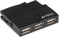 USB концентратор A4Tech HUB-57 (черный)