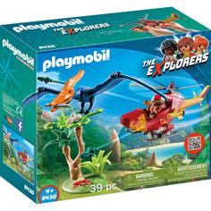 Конструктор PlayMobile Вертолет для приключений с птеродактилем (разноцветный)