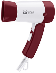 Фен HOME ELEMENT HE-HD317 (бордовый гранат)