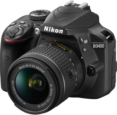 Зеркальный фотоаппарат Nikon D3400 kit 18-55mm VR AF-P (черный)