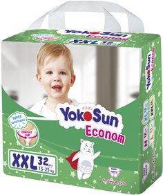 Трусики-подгузники YokoSun ECONOM XХL (15-25 кг) 32 шт.