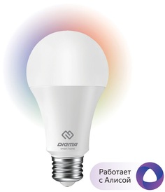 Умная лампа Digma DiLight E27 N1 RGB E27 8Вт 800lm Wi-Fi