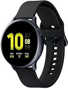 Умные часы Samsung Galaxy Watch Active2 Алюминий 44 мм + ремешок SM (лакрица)