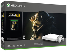 Игровая приставка Microsoft Xbox One X 1ТБ + игра Fallout 76 (белый)