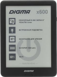 Электронная книга Digma X600 (черный)
