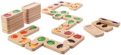 Настольная игра Plan Toys Домино Фрукты и овощи (разноцветный)