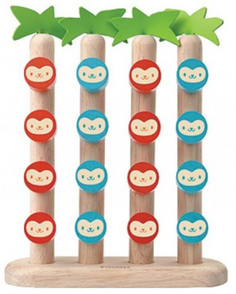 Настольная игра Plan Toys Четыре обезьянки в ряд