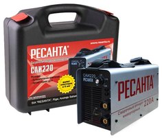 Сварочный инвертор Ресанта САИ 220 в кейсе (серый)