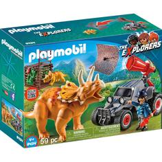 Конструктор PlayMobile Вражеский квадроцикл с трицератопсом (разноцветный)