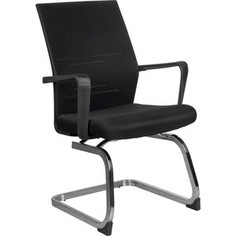 Кресло Riva Chair RCH G818 черная сетка на полозьях (крутящееся)